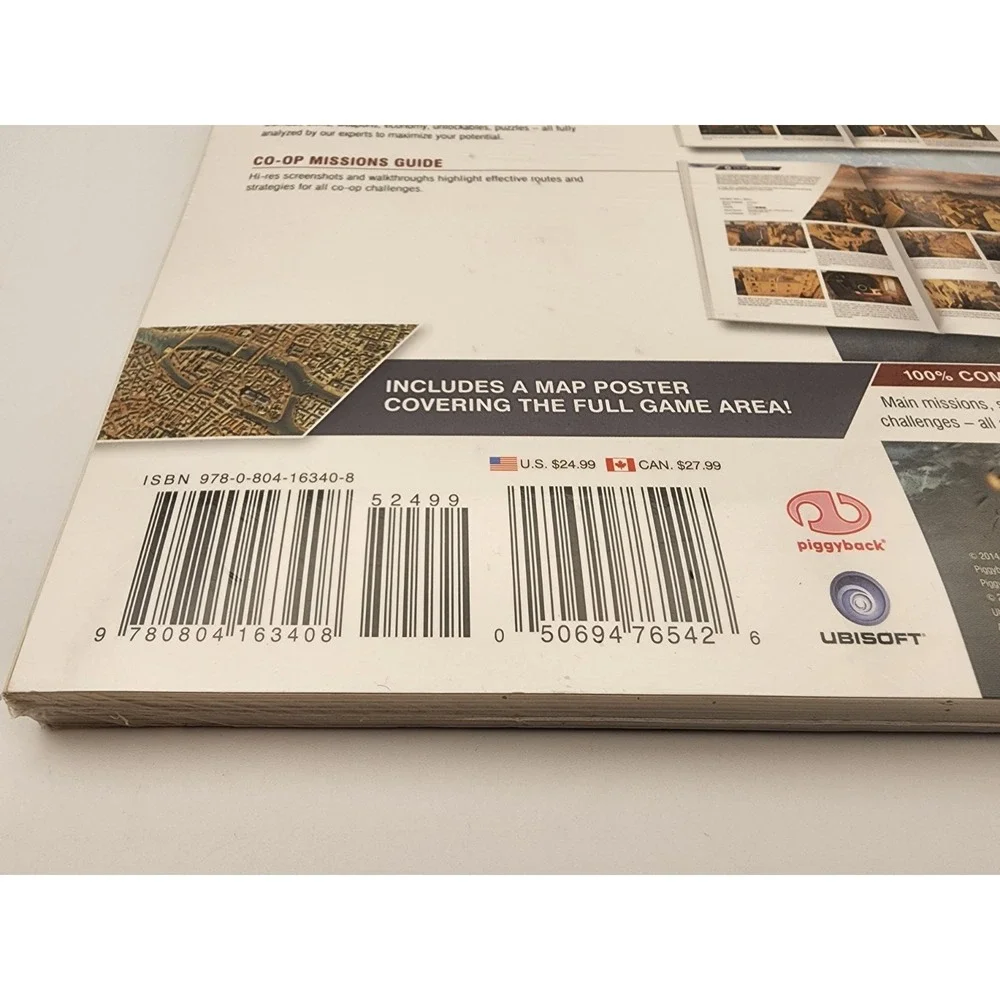 Assassin's Creed Unity Complete Official Strategy Guide W/Map and Poster‎ Sealed